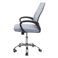 Bürostuhl Madrid ergonomische Rückenlehne Netzbezug Stoff/Textil grau