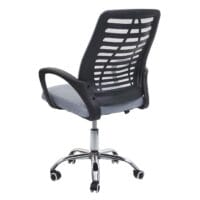 Bürostuhl Madrid ergonomische Rückenlehne Netzbezug Stoff/Textil grau