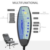 Bürostuhl Massage Bürostuhl mit Fussstütze Kopfstütze