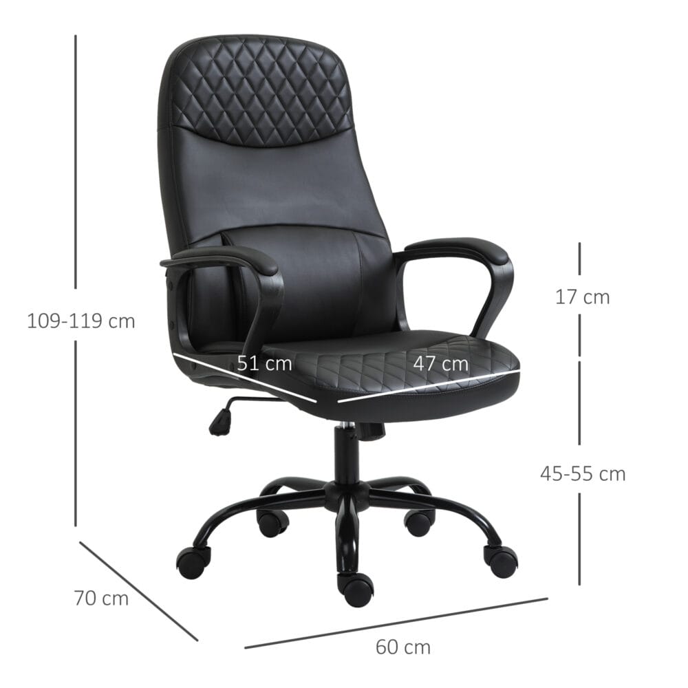 Bürostuhl Massage ergonomisch Schwarz 60 x 70 x 109-119 cm
