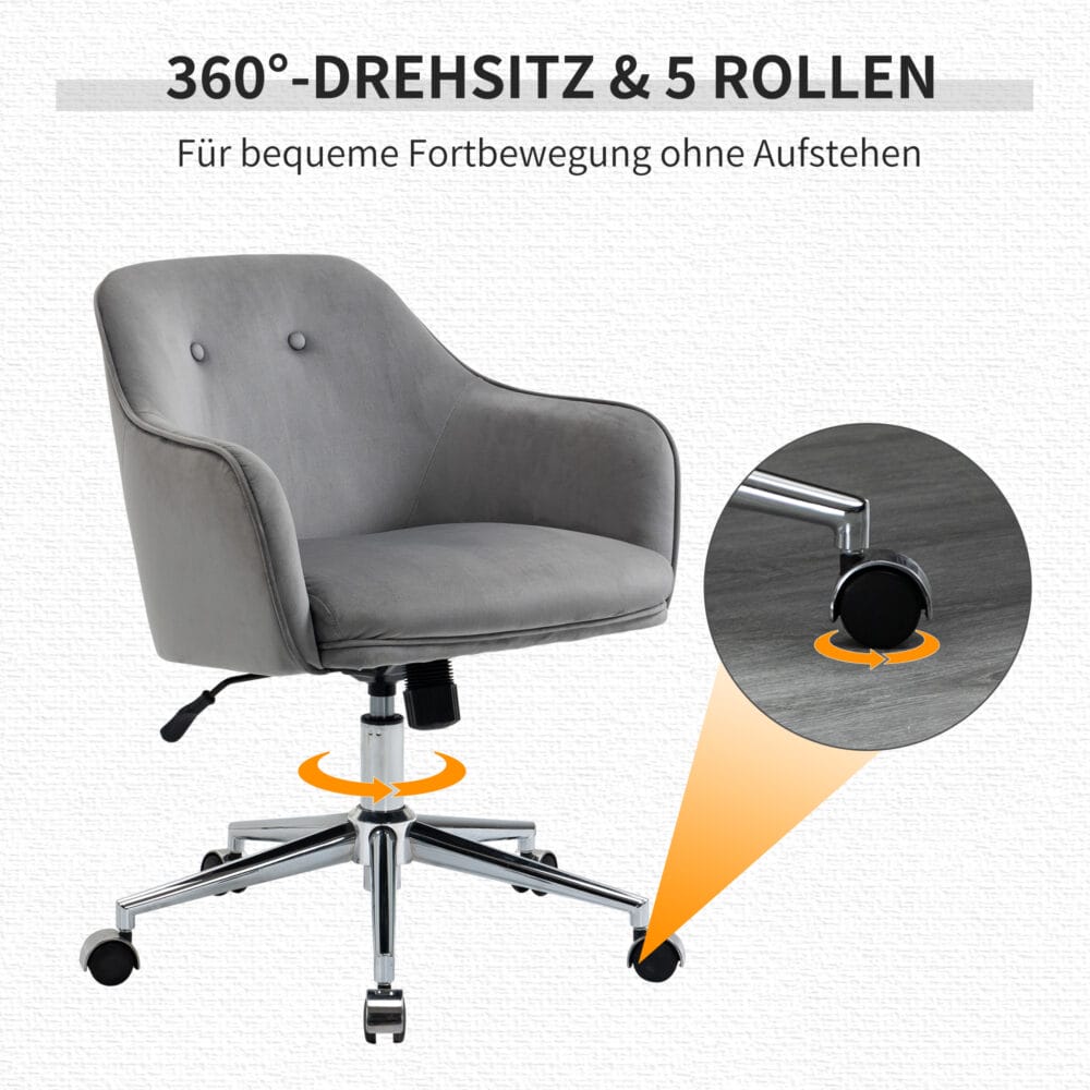 Bürostuhl Retro mit Wippenfunktion 