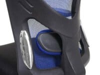 Bürostuhl Sliding-Funktion 150kg belastbar Stoff/Textil schwarz/blau