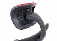 Bürostuhl Sliding-Funktion 150kg belastbar Stoff/Textil schwarz/rot
