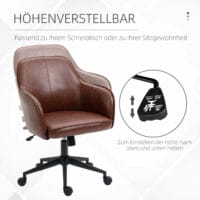 Bürostuhl Vintage Braun