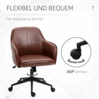 Bürostuhl Vintage Braun