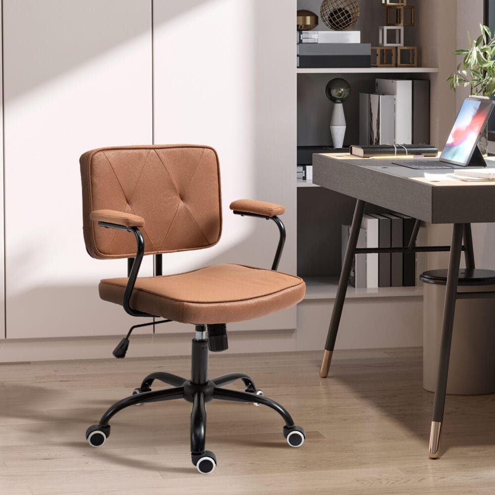 Bürostuhl Vintage Braun 61x58x82-91cm