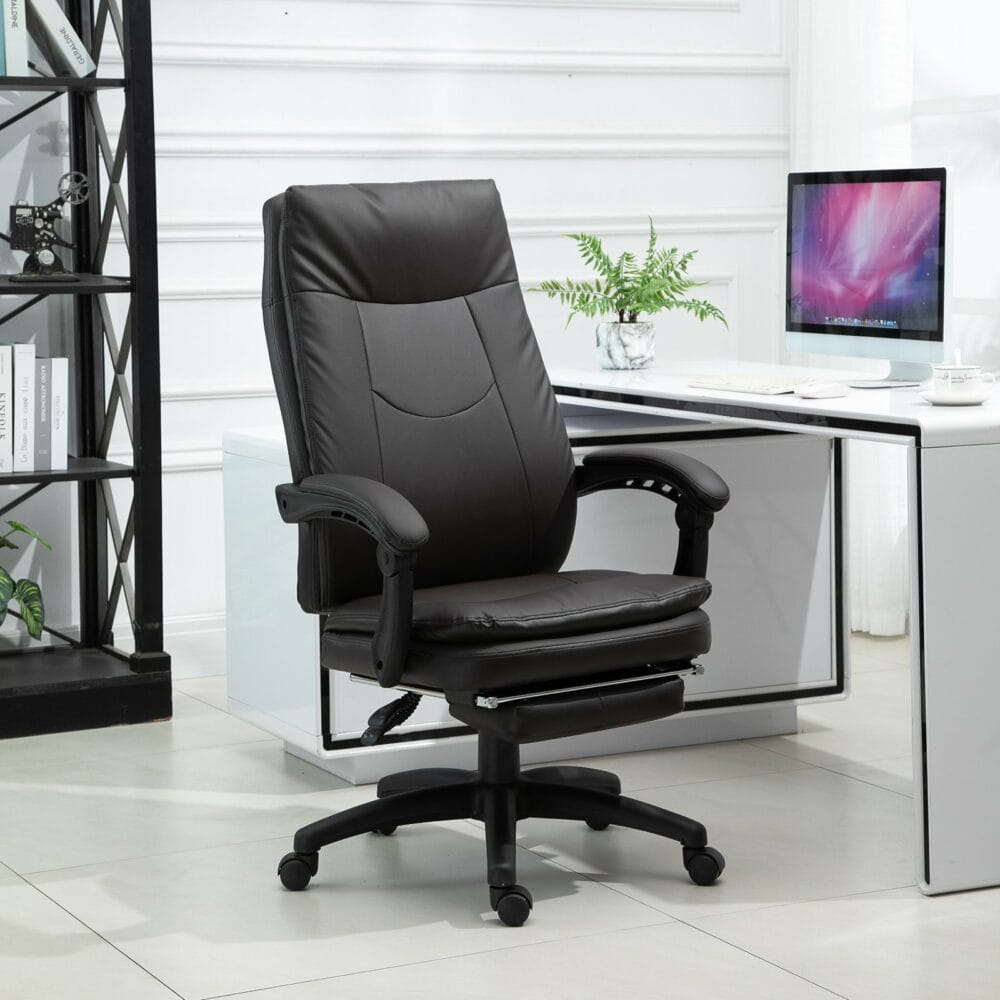 Bürostuhl ergonomisch Bürostuhl mit Fussstütze