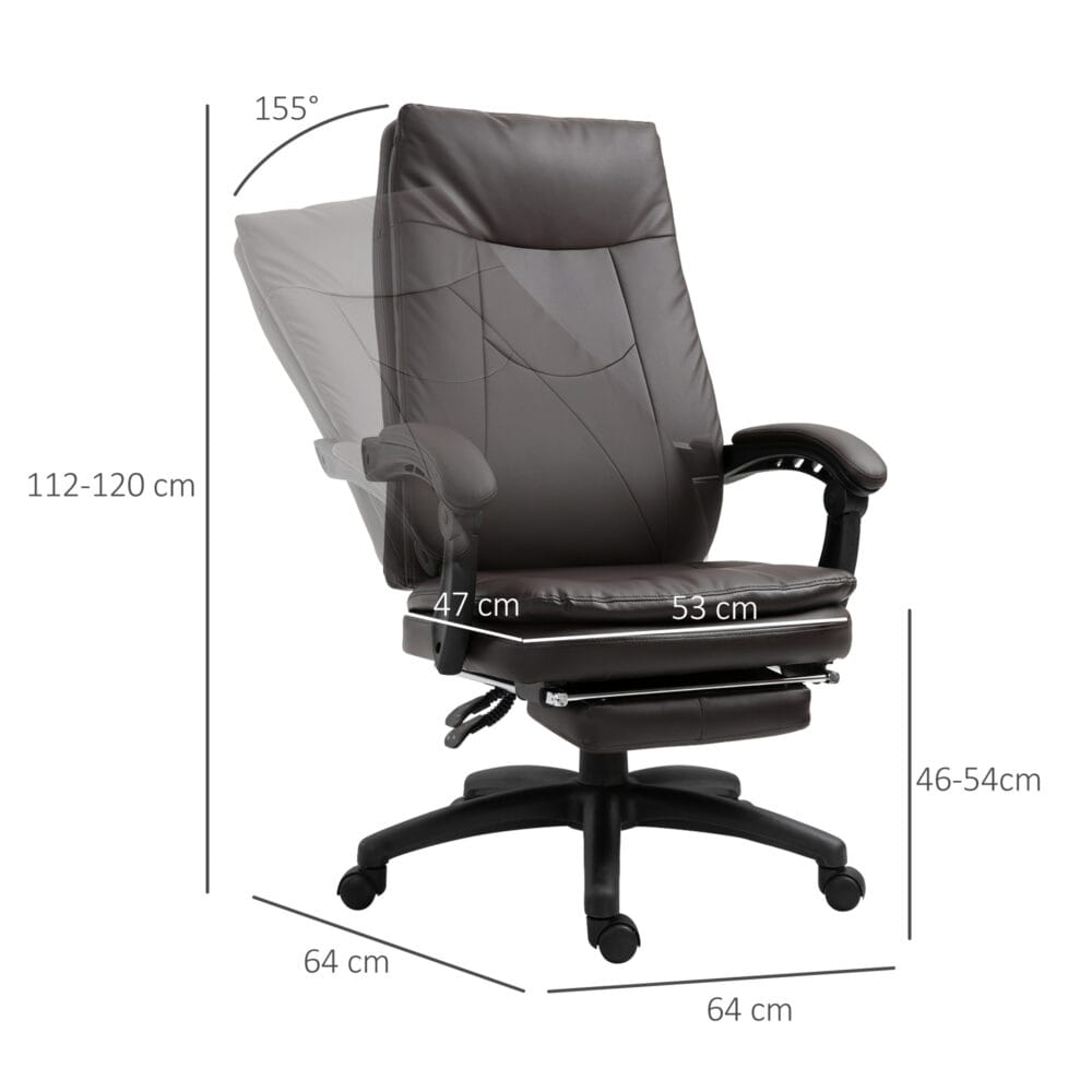 Bürostuhl ergonomisch Bürostuhl mit Fussstütze