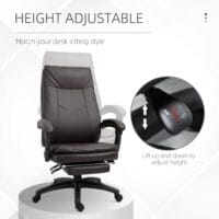 Bürostuhl ergonomisch Bürostuhl mit Fussstütze