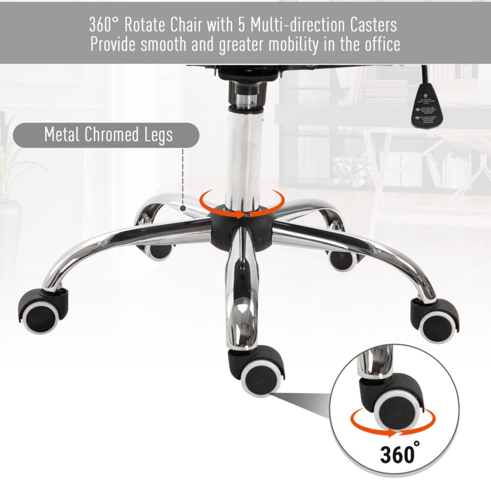 Bürostuhl ergonomisch Grau 59.5x60.5 95-105cm