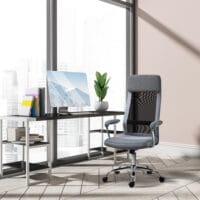 Bürostuhl ergonomisch mit Kopfstütze