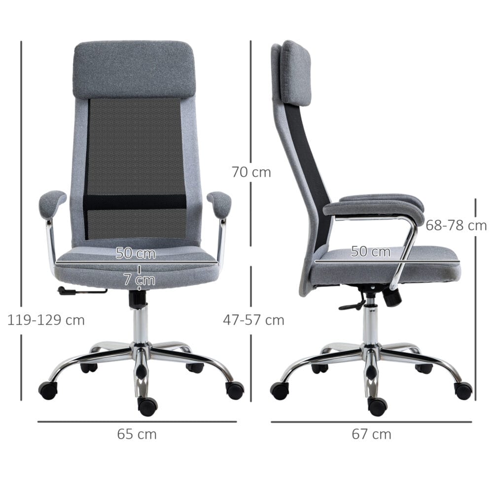 Bürostuhl ergonomisch mit Kopfstütze