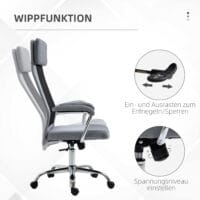 Bürostuhl ergonomisch mit Kopfstütze