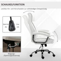 Bürostuhl  ergonomisch mit Wippenfunktion Rautenmuster