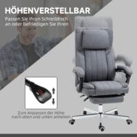 Bürostuhl mit 5 Massagemodi Ergonomischer Schreibtischstuhl