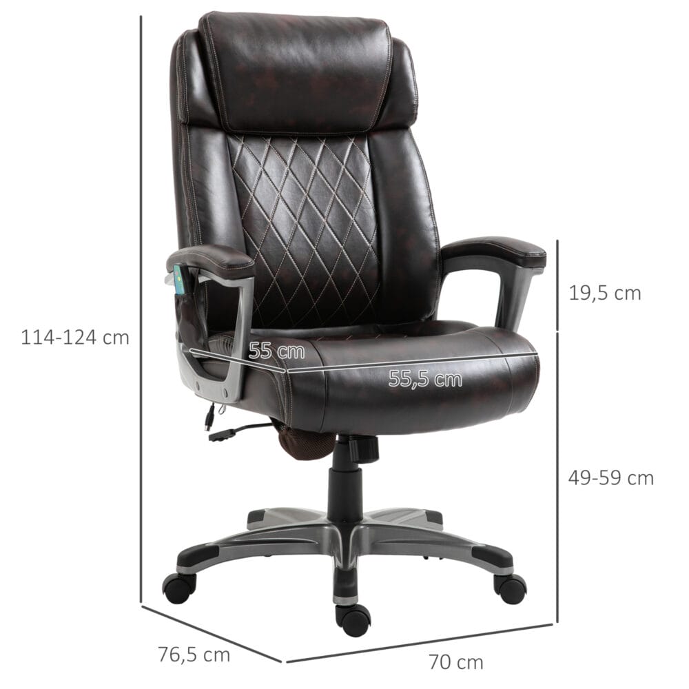 Bürostuhl mit 6 Massagepunkte ergonomisch