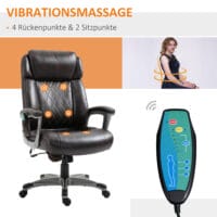 Bürostuhl mit 6 Massagepunkte ergonomisch