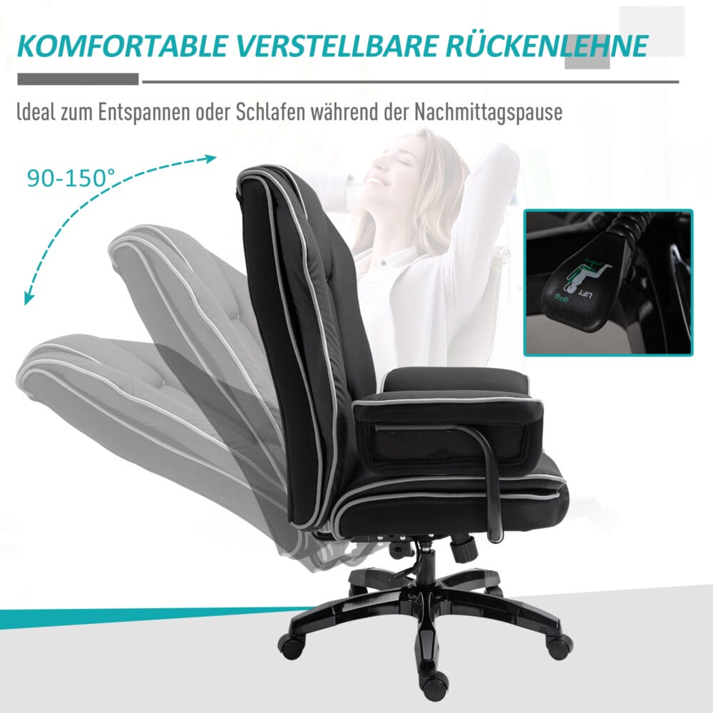 Bürostuhl mit Armlehnen Wippfunktion