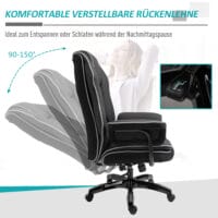 Bürostuhl mit Armlehnen Wippfunktion