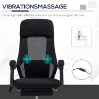 Bürostuhl mit Massagefunktion Massagestuhl mit 2 Vibration