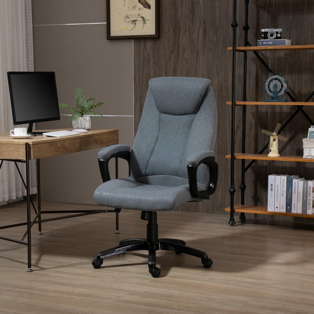 Bürostuhl mit Massagefunktion ergonomisch Grau