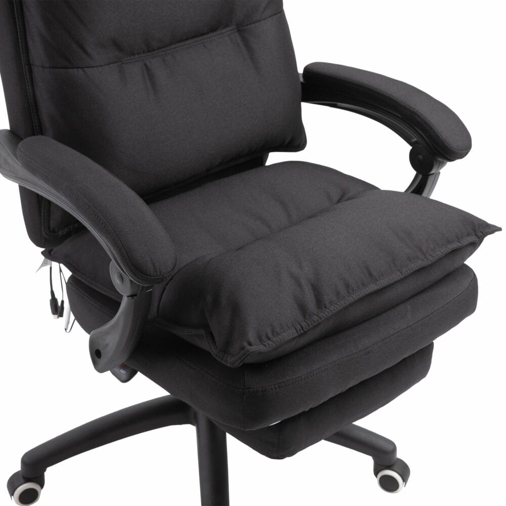 Bürostuhl mit Massagefunktion ergonomisch Schwarz