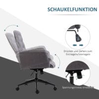 Bürostuhl mit Wippfunktion Home-Office