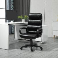 Bürostuhl mit Wippfunktion Schwarz 66x66x107-114cm