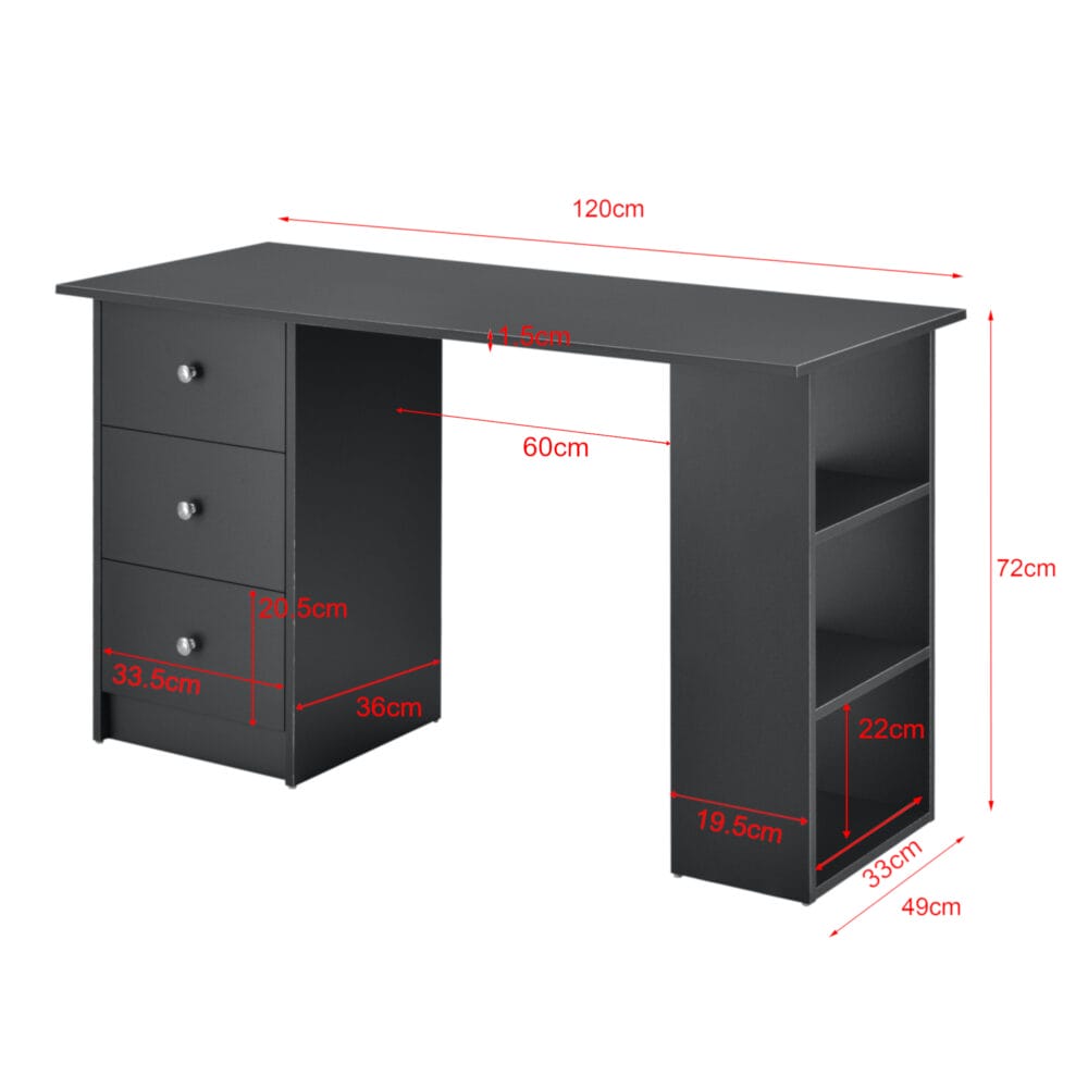 Schreibtisch Lemberg 120x50x72 cm