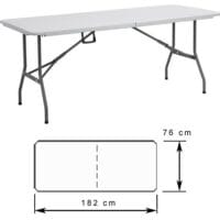 Campingtisch Buffettisch 182cm -für 8 Personen - klappbar