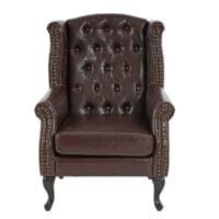 Chesterfield Sessel Ohrensessel ~ antik-braun