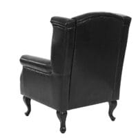 Chesterfield Sessel Ohrensessel ~ schwarz