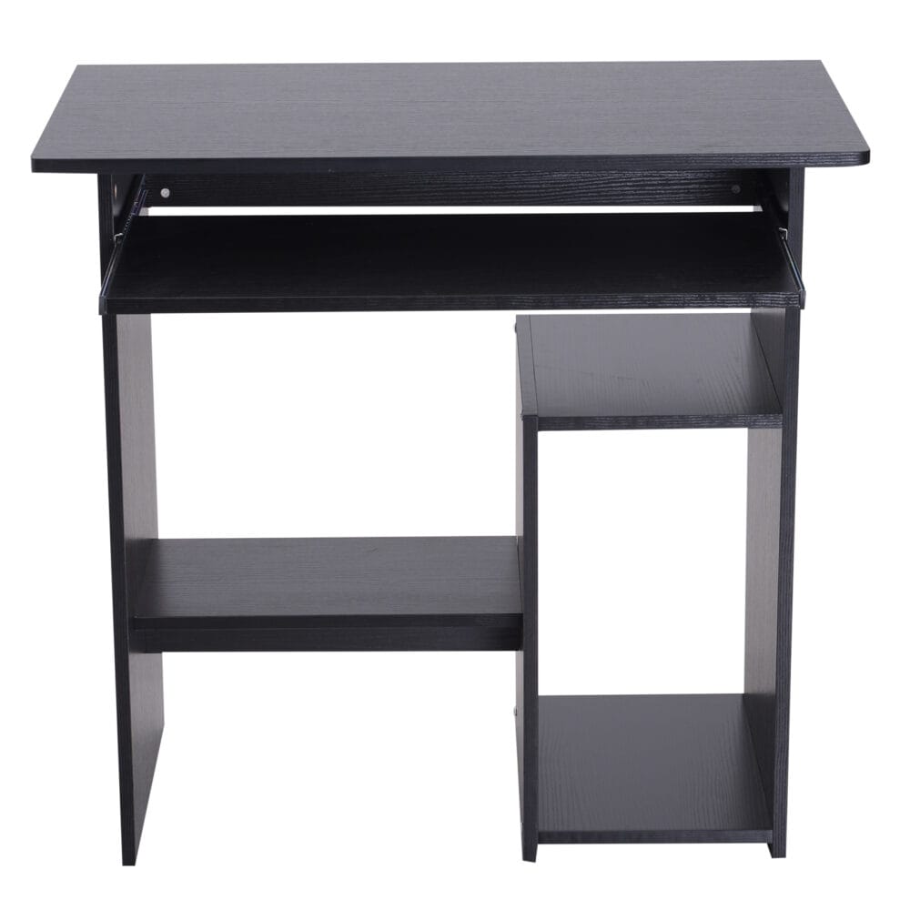 Computertisch Schreibtisch PC-Tisch Schwarz 80x45x75cm