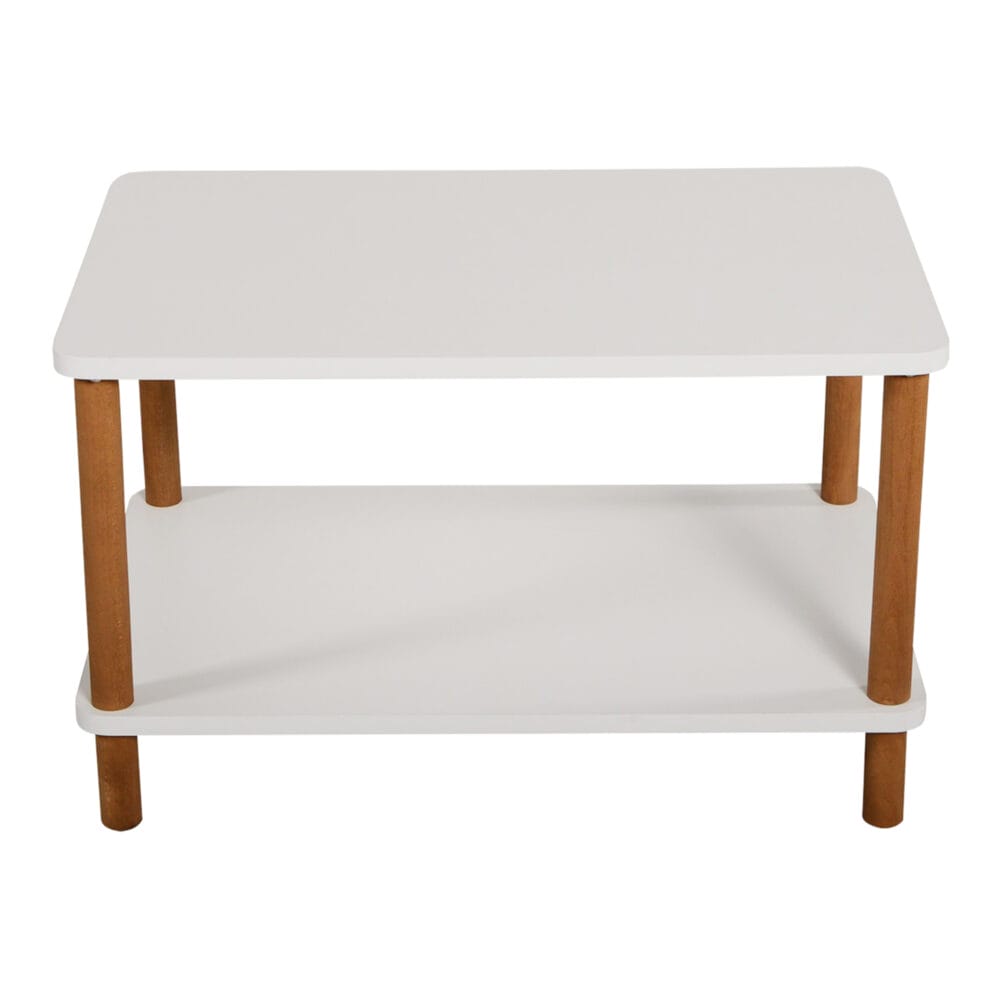 Couchtisch Jelling Rechteckig 43x70x44cm Weiss