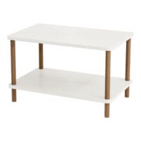 Couchtisch Jelling Rechteckig 43x70x44cm Weiss