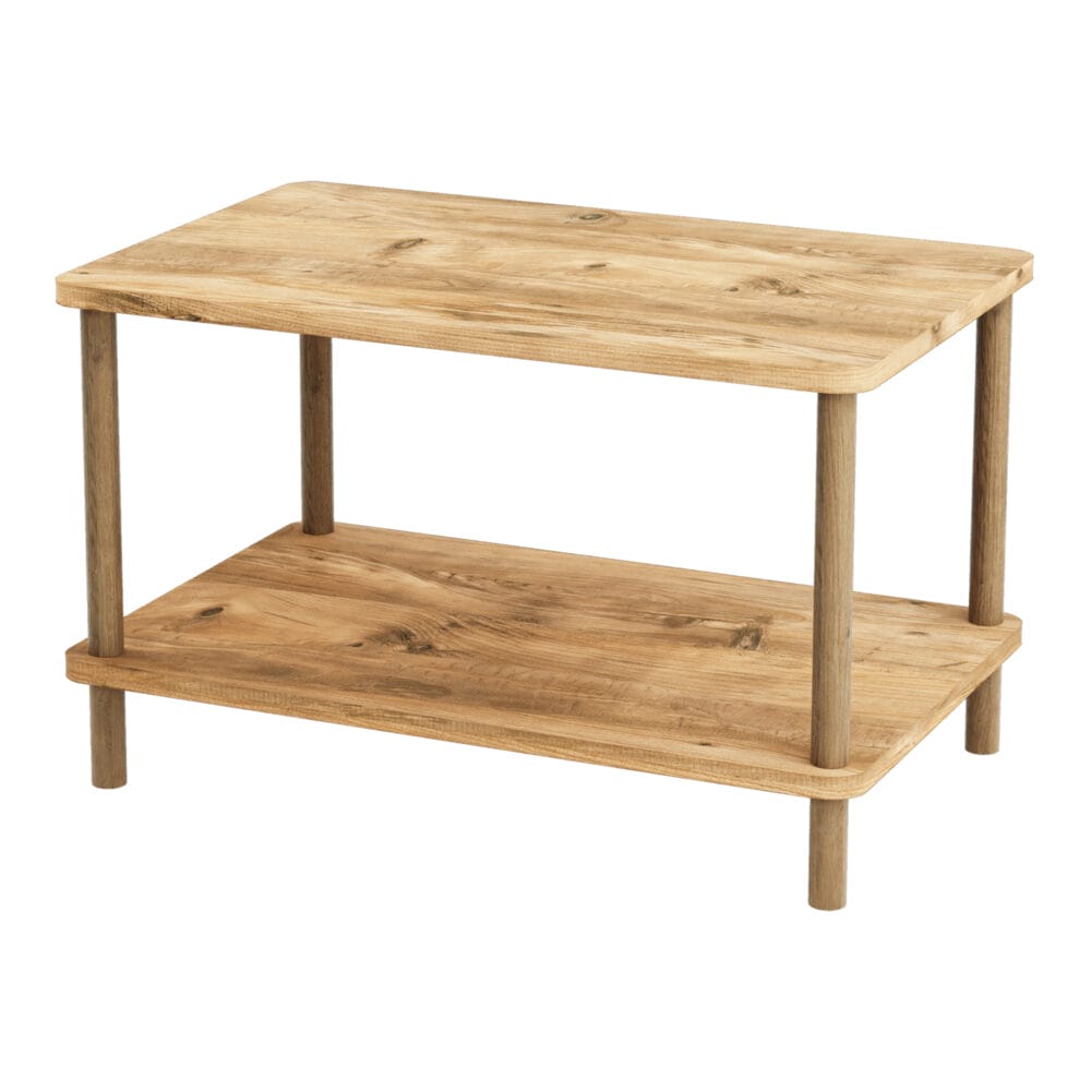 Couchtisch Jelling Rechteckig 43x70x44cm Holzoptik