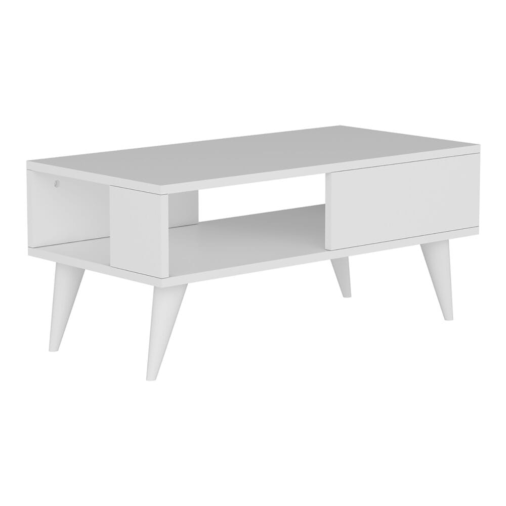 Couchtisch Ludvika 40x90x45cm Weiss