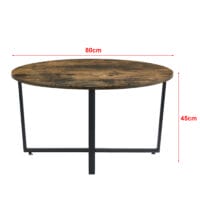 Couchtisch Vadstena 45x80cm Dunkler Holzton