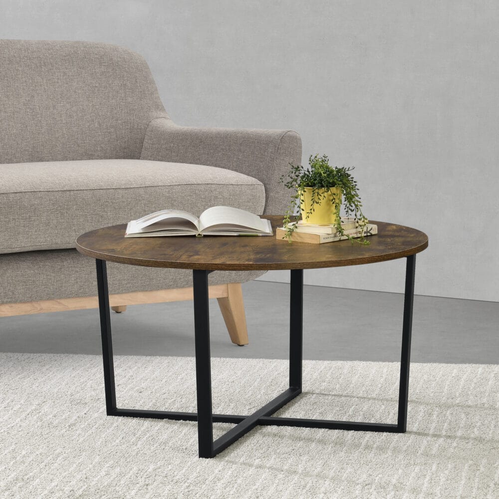 Couchtisch Vadstena 45x80cm Dunkler Holzton