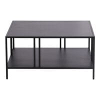 Couchtisch Kumlinge 40x80x80cm Schwarz