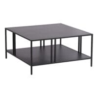 Couchtisch Kumlinge 40x80x80cm Schwarz