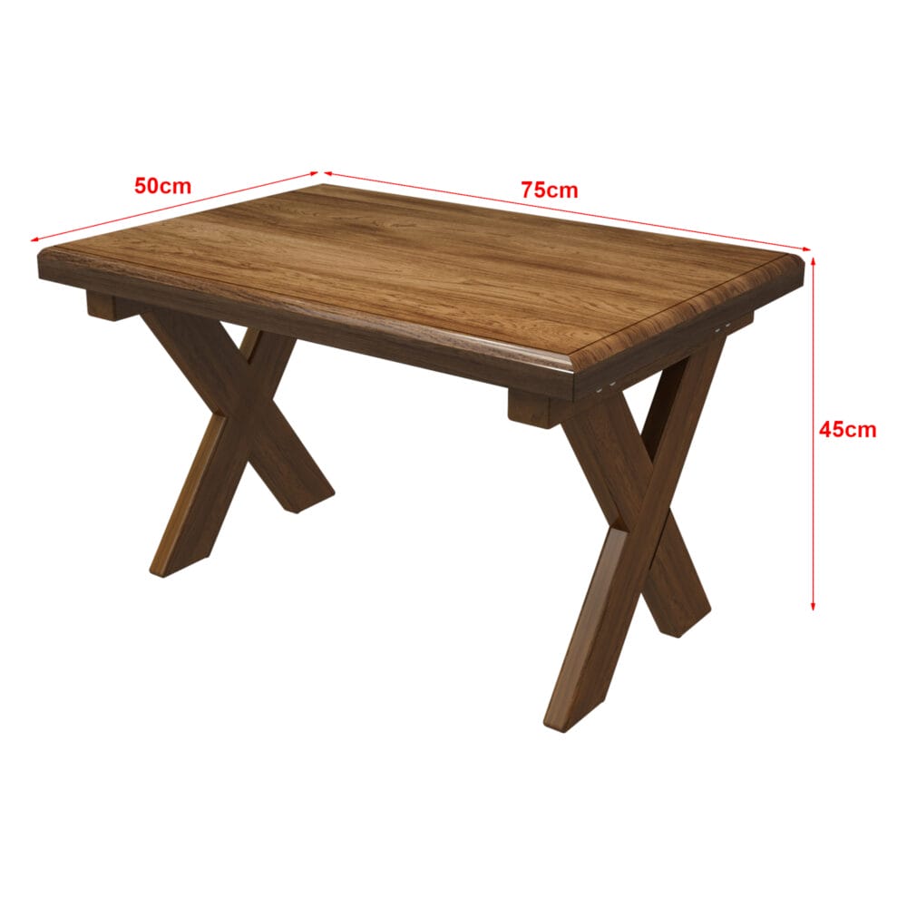 Couchtisch Tommerup 75x50x45cm Dunkler Holzton