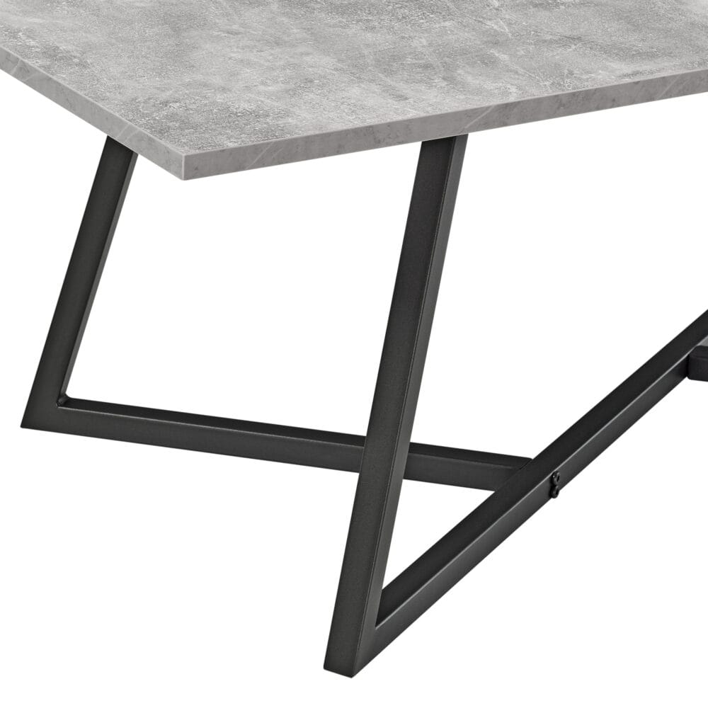 Couchtisch Mosta 120 x 60 x 45 cm Betonoptik
