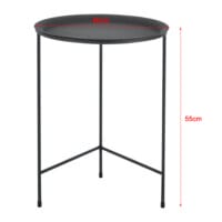 Couchtisch Gatlinburg 3er Set Rund Metall Schwarz