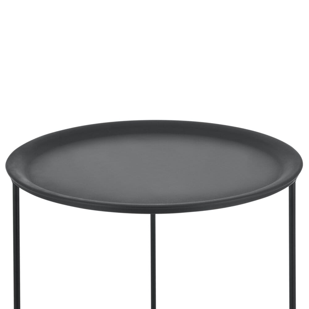 Couchtisch Gatlinburg 3er Set Rund Metall Schwarz