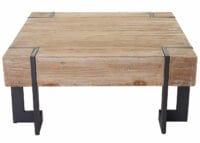 Couchtisch HWC Sofatisch ~ Tanne Holz 40x90x90cm