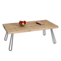 Couchtisch Industrial Massiv-Holz 120x60cm natur