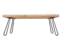 Couchtisch Industrial Massiv-Holz 120x60cm natur