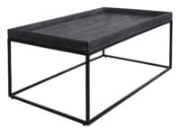 Couchtisch JAM-K71 Kaffeetisch Holz massiv Metall 46x110x60cm