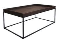 Couchtisch JAM-K71 Kaffeetisch Holz massiv Metall 46x110x60cm